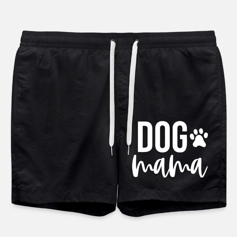 Dog Mom - Swim Trunks - black