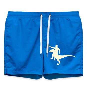Velociraptor Reiten Dinosaurier Reiter - Badeshorts - Cobalt blue - Vorne