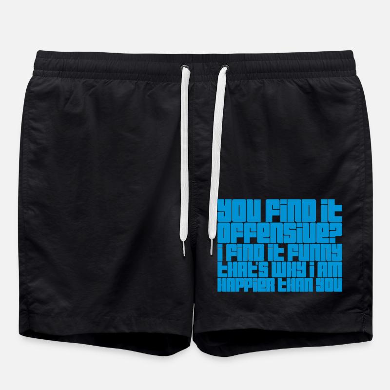 Vous trouvez cela offensant - Short de bain - noir