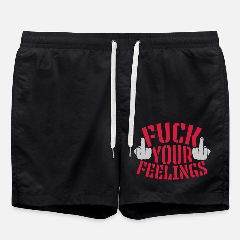 baise tes sentiments majeur - Short de bain - noir