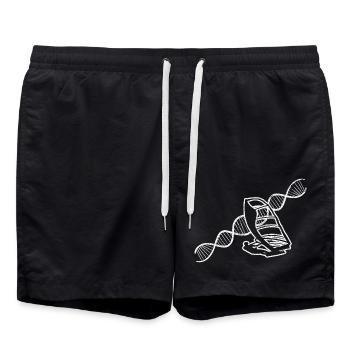 Windsurfer Geschenk Kitesurfer Windsurfing Surfen - Badeshorts - Schwarz - Vorne - AI Model Male 185 light (185cm)