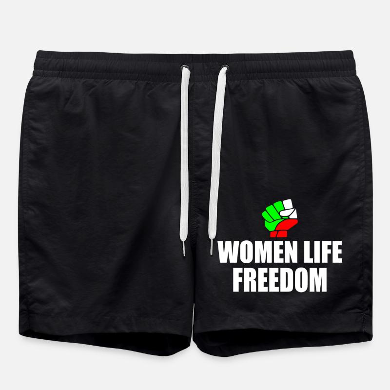 Women life freedom iran - Short de bain - noir