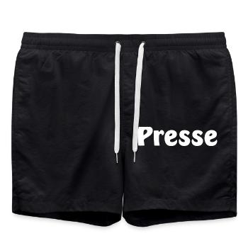 Presse / Naschwerk - Badeshorts - Schwarz - Vorne - AI Model Male 185 light (185cm)