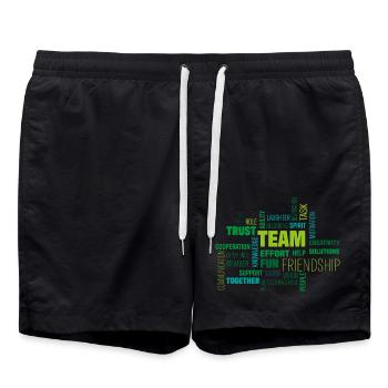 Équipe - Short de bain - noir - Devant - AI Model Male 185 light (185cm)