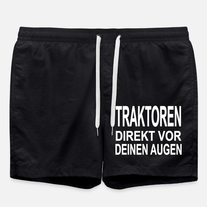 Traktor - Badeshorts - Schwarz