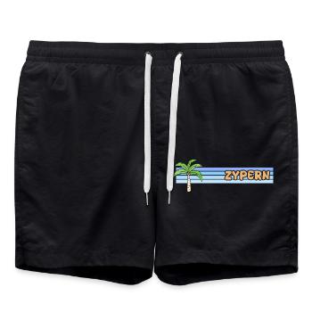 Holidays Cyprus - Swim Trunks - black - Front - AI Model Male 185 light (185cm)