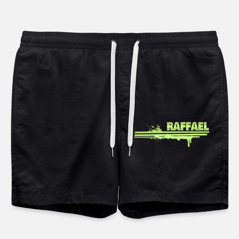 Farbklecks Raffael - Badeshorts - Schwarz