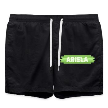 Ariela als Geschenkidee - Badeshorts - Schwarz - Vorne - AI Model Male 185 light (185cm)