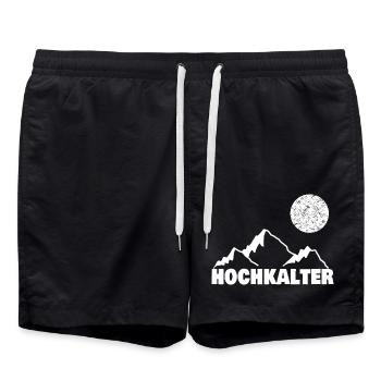 hochkalter - Badeshorts - Schwarz - Vorne - AI Model Male 185 light (185cm)