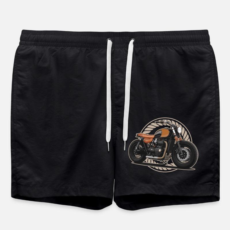 Bobber // Personnalisé // Moto - Short de bain - noir