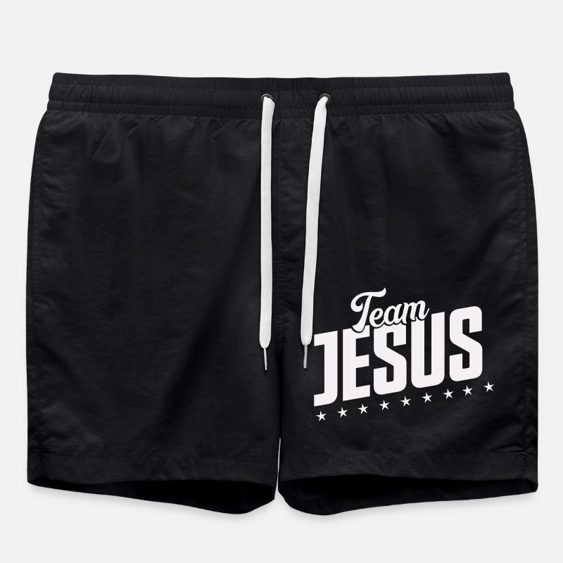 Team Jesus - Swim Trunks - black