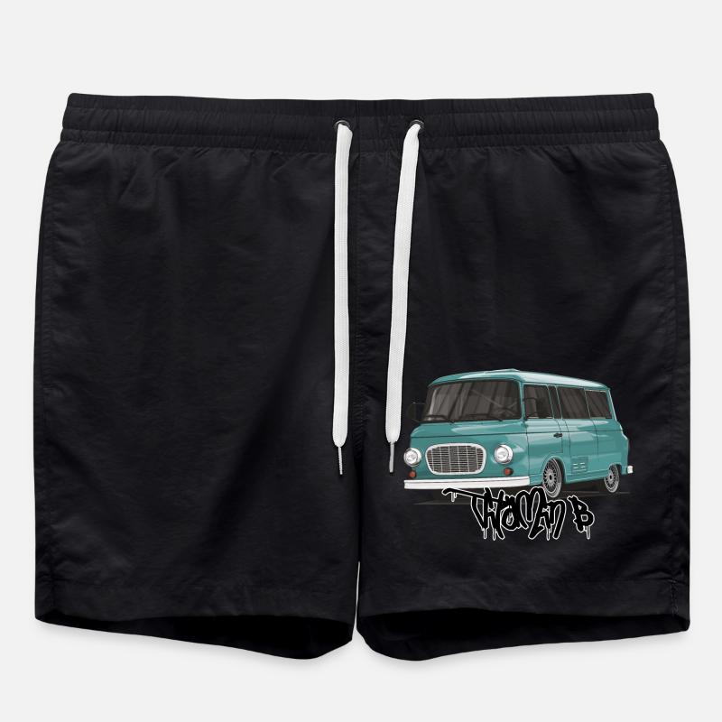 Barkas B1000 // Illustration - Badeshorts - Schwarz