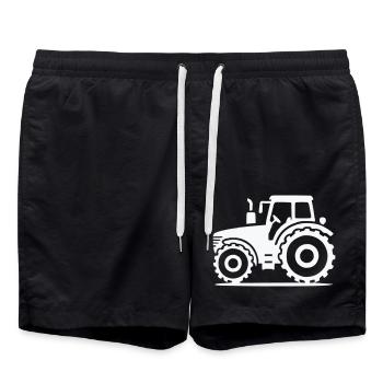 Tracteur - Short de bain - noir - Devant - AI Model Male 185 light (185cm)