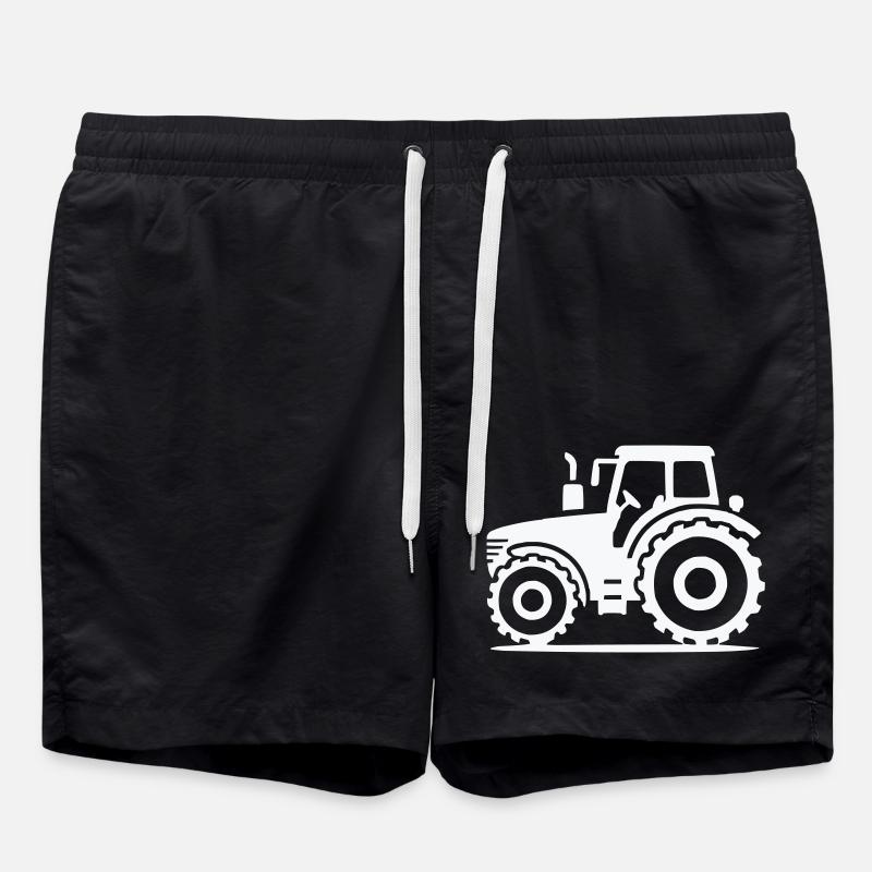 Traktor - Badeshorts - Schwarz