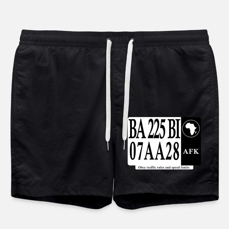 Road Awareness Plaque - Swim Trunks - black
