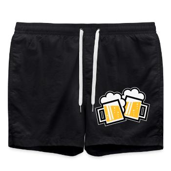 XZwei Originale Bayern (tricolor) - Swim Trunks - black - Front - AI Model Male 185 light (185cm)