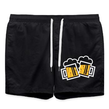XZwei Originale Bayern (2 / NEG) - Swim Trunks - black - Front - AI Model Male 185 light (185cm)