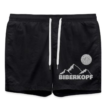 Klettern Biberkopf - Badeshorts - Schwarz - Vorne - AI Model Male 185 light (185cm)