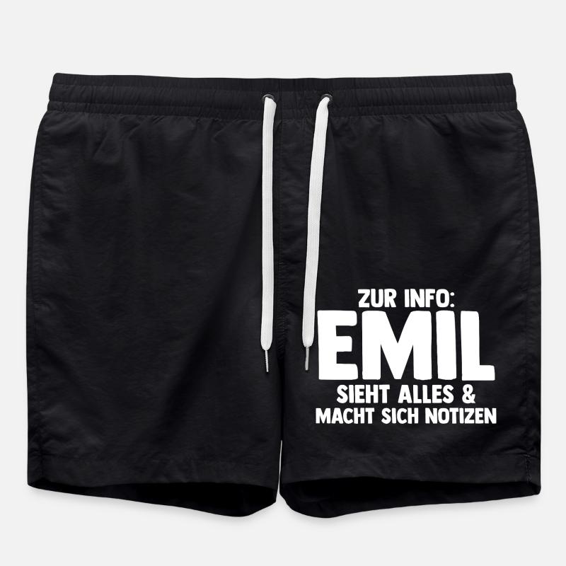 Emil - Short de bain - noir