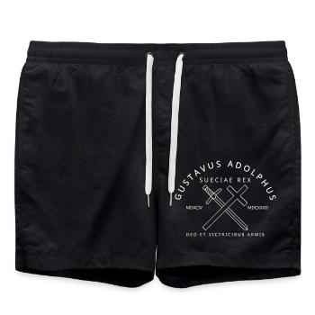 Gustav Adolf - Badeshorts - Schwarz - Vorne - AI Model Male 185 light (185cm)