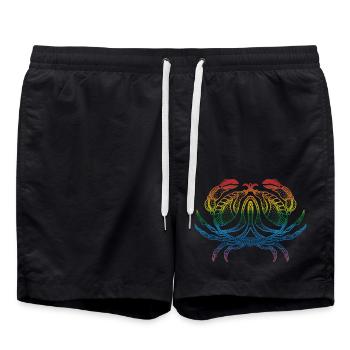 Crab - Swim Trunks - black - Front - AI Model Male 185 light (185cm)