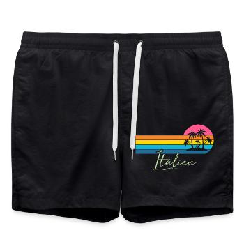 Italie - Short de bain - noir - Devant - AI Model Male 185 light (185cm)