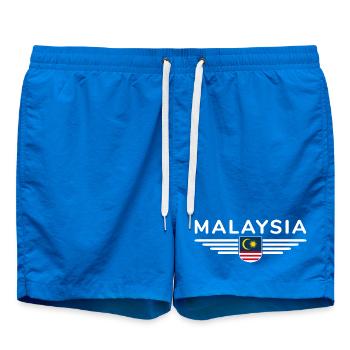 Malaisie Fan Outfit T Shirt Design - Short de bain - cobalt blue - Devant