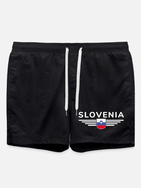 Stylish Slovenia design - Swim Trunks - black