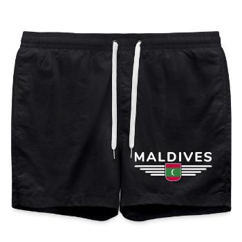 Maldives Fans : Maillots exclusifs - Short de bain - noir - Devant - AI Model Male 185 light (185cm)