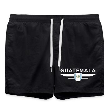 I Love Guatemala, Style Design T-Shirt - Swim Trunks - black - Front - AI Model Male 185 light (185cm)