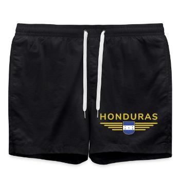 T-shirt Honduras pour les fans - Short de bain - noir - Devant - AI Model Male 185 light (185cm)
