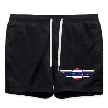 Ich liebe Thailand, Eleganz Stil Design T-Shirt - Badeshorts - Schwarz - Vorne - AI Model Male 185 light (185cm)