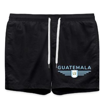 I Love Guatemala, Style Design T-Shirt - Swim Trunks - black - Front - AI Model Male 185 light (185cm)