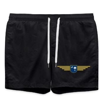 T-shirt de fan de Caroline du Sud – Pour les vrais fans ! - Short de bain - noir - Devant - AI Model Male 185 light (185cm)