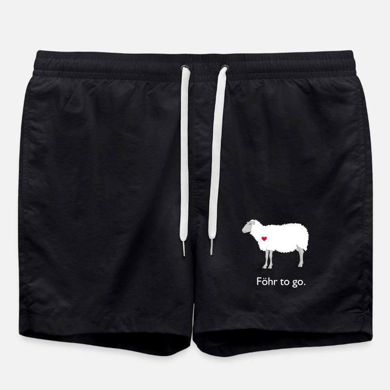 Föhr To Go - mouton - Short de bain - noir
