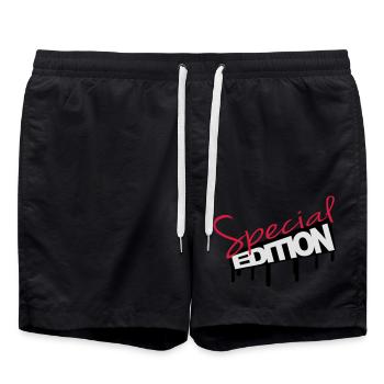 Special Edition Graffiti - Short de bain - noir - Devant - AI Model Male 185 light (185cm)