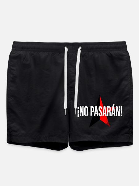 No pasarán! - Swim Trunks - black