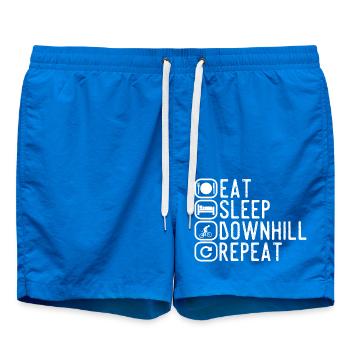 Sleep Eat Downhill Répétition - Short de bain - cobalt blue - Devant