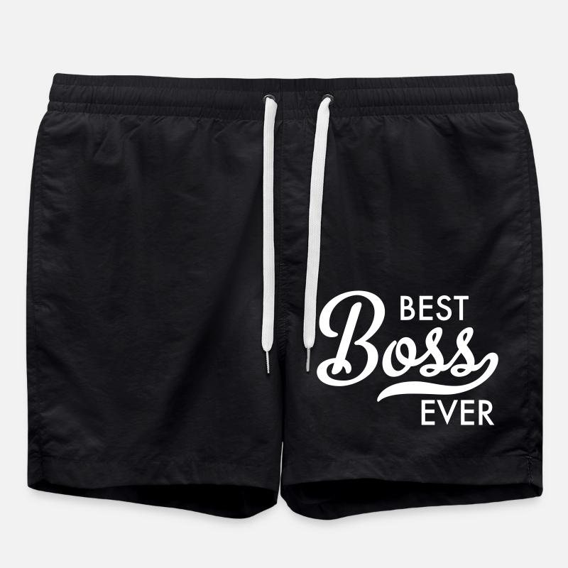 Bester Boss der Welt - Badeshorts - Schwarz
