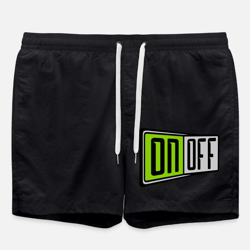 On Off Switch - Swim Trunks - black
