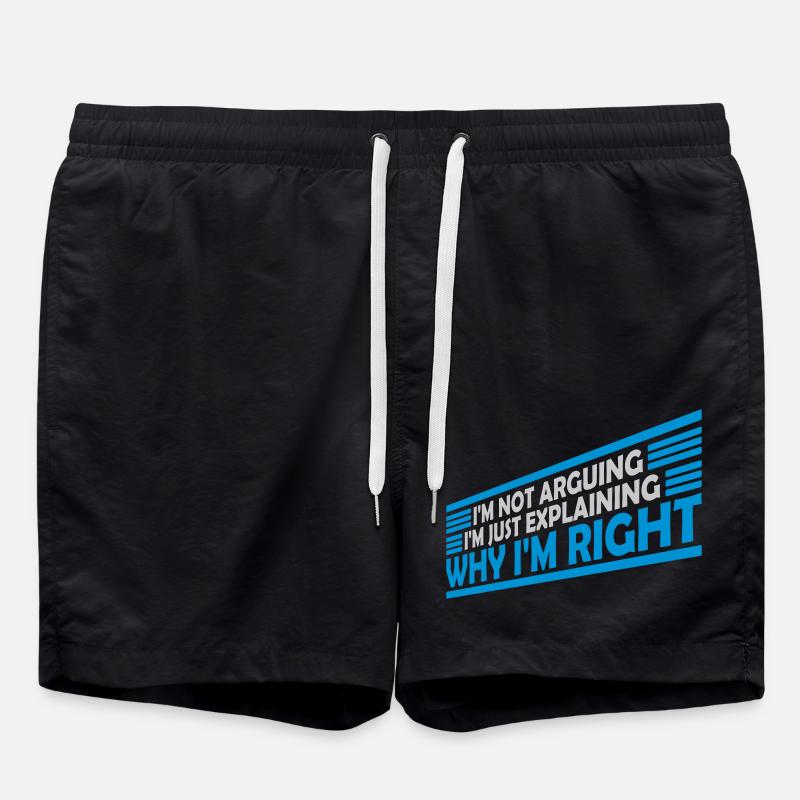 I m not arguing - Badeshorts - Schwarz