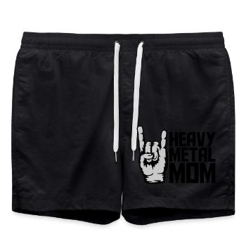 Heavy Metal Mom Logo - Short de bain - noir - Devant - AI Model Male 185 light (185cm)