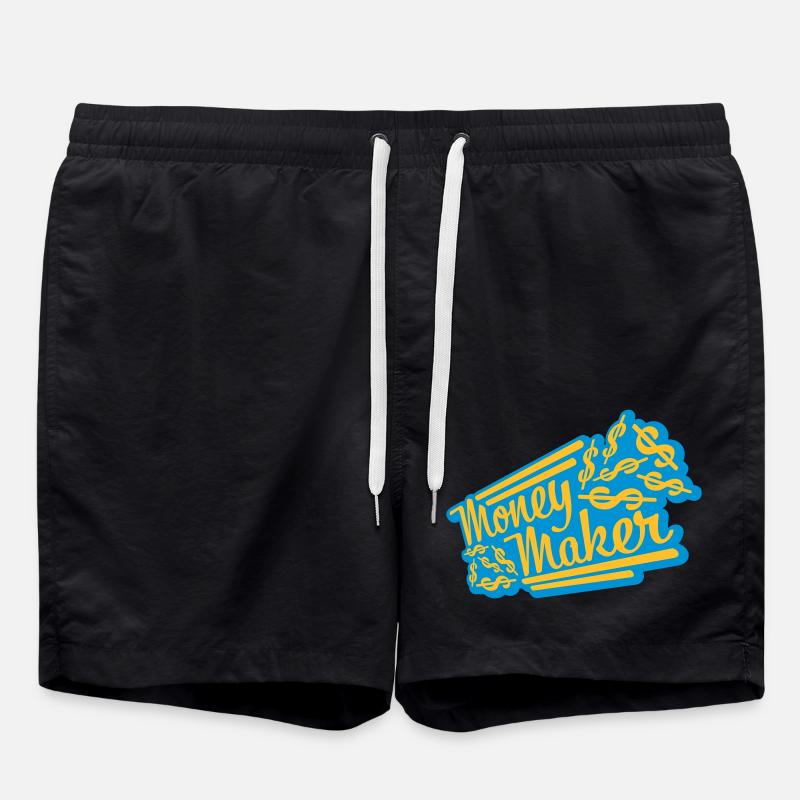 Money Maker Selfmade Dollar - Short de bain - noir