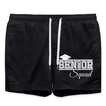 Équipe Senior 2023 Fière Équipe de Diplômés - Short de bain - noir - Devant - AI Model Male 185 light (185cm)
