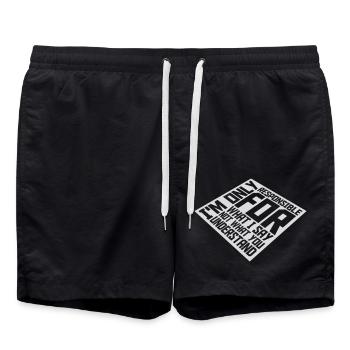 ce que je dis citation - Short de bain - noir - Devant - AI Model Male 185 light (185cm)
