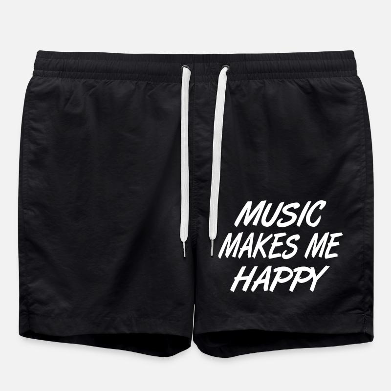 Music - Swim Trunks - black