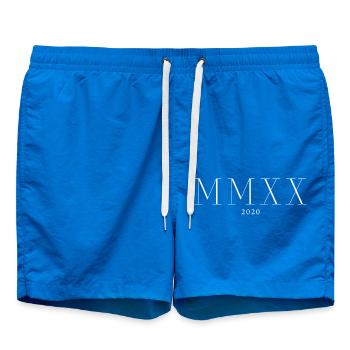 Année de naissance en chiffres romains faite en 2020 - Short de bain - cobalt blue - Devant