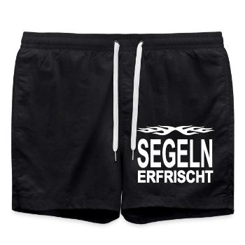 Segeln - Badeshorts - Schwarz - Vorne - AI Model Male 185 light (185cm)