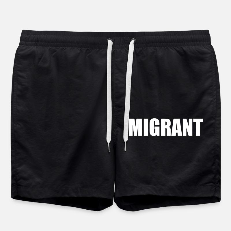 Migrant - Short de bain - noir