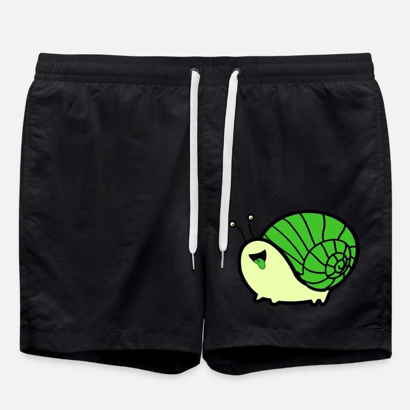 Snail Comic - Swim Trunks - black